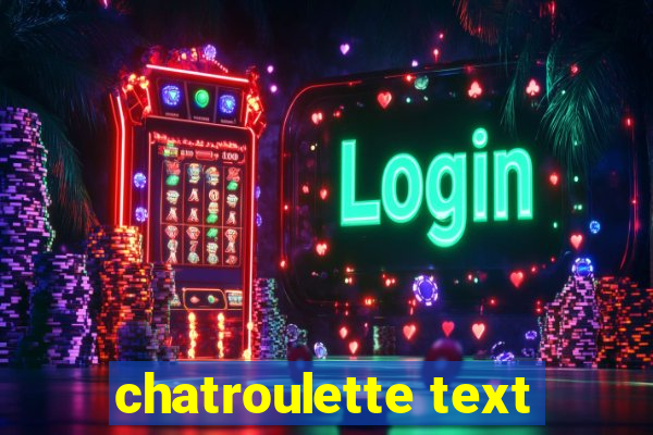 chatroulette text