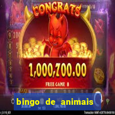 bingo de animais para educa??o infantil