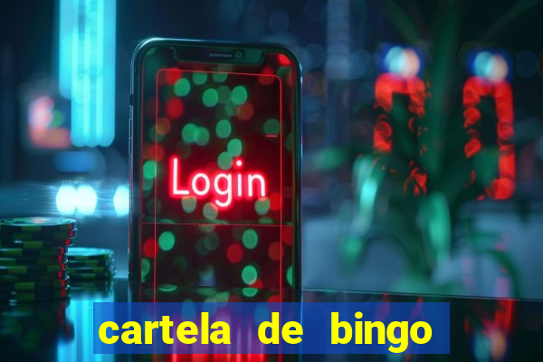 cartela de bingo cha de bebe