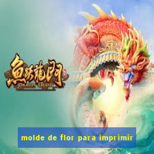 molde de flor para imprimir