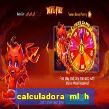 calculadora ml h para mcg kg min