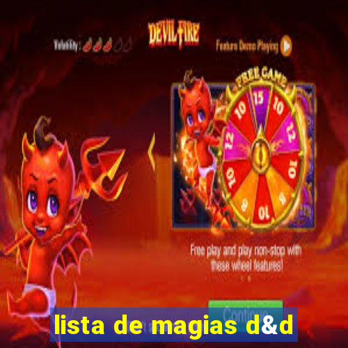 lista de magias d&d